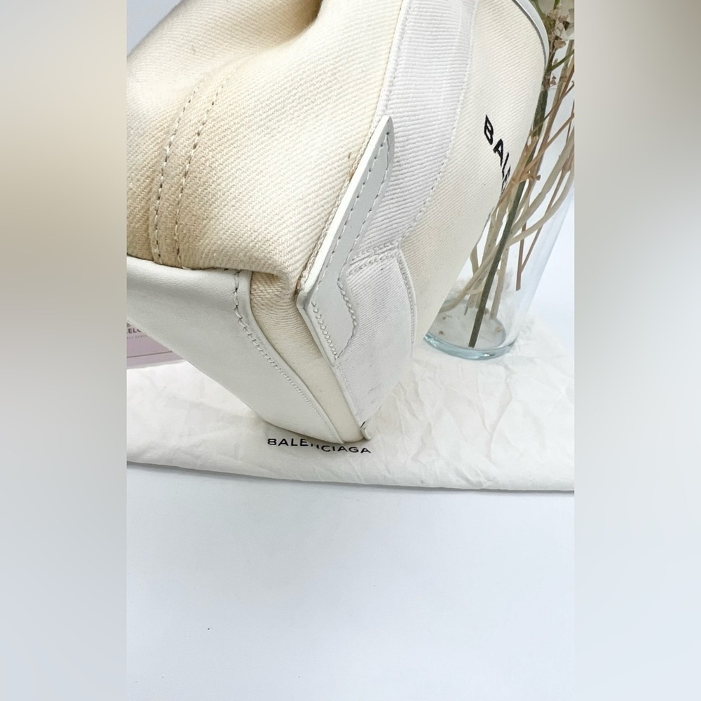 Balenciaga canvas off white cabas XS handbag - Picture 12 of 14